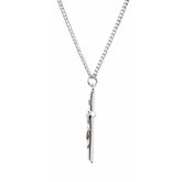 Sterling Silver Crucifix 24" Necklace